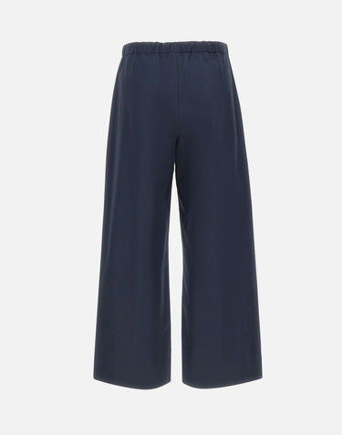 'S MAX MARA Pantalone in cotone con coulisse BLUE Donna 