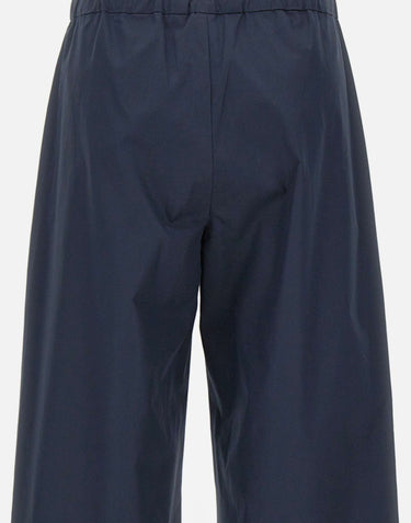 'S MAX MARA Pantalone in cotone con coulisse BLUE Donna 