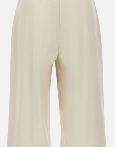 'S MAX MARA Pantalone in cotone con coulisse WHITE Donna 