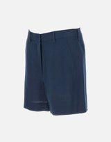 'S MAX MARA Shorts in stuoia di lino BLUE Donna 
