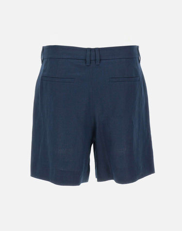 'S MAX MARA Shorts in stuoia di lino BLUE Donna 