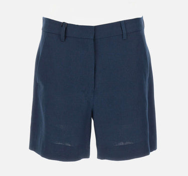 'S MAX MARA Shorts in stuoia di lino BLUE Donna 