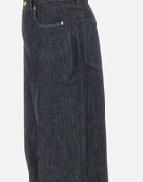 'S MAX MARA Jeans dritti in denim di cotone BLUE Donna 