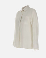 'S MAX MARA Camicia in tela di lino WHITE Donna 