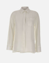 'S MAX MARA Camicia in tela di lino WHITE Donna 