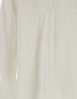 'S MAX MARA Camicia in tela di lino WHITE Donna 