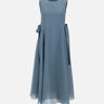 'S MAX MARA Abito lungo in ramiè Light Blue Donna 