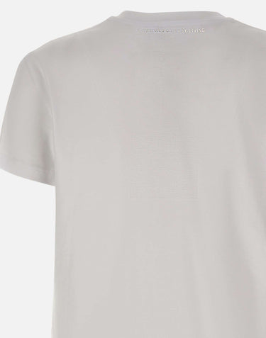 'S MAX MARA T-shirt in cotone con logo WHITE Donna 