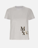 'S MAX MARA T-shirt in cotone con logo WHITE Donna 