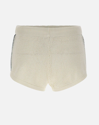 Shorts a maglia uncinetto KC6477 WHITE ADIDAS 