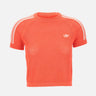 ADIDAS T-shirt in maglia all'uncinetto RED Donna 