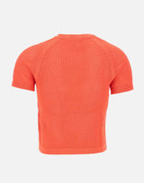 ADIDAS T-shirt in maglia all'uncinetto RED Donna 