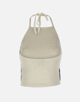 ADIDAS Top in maglia uncinetto WHITE Donna 
