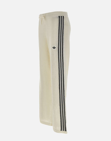 ADIDAS Pantalone "Firebird" WHITE Donna 