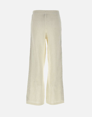 ADIDAS Pantalone "Firebird" WHITE Donna 