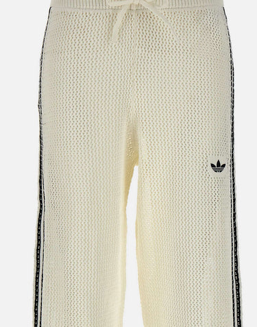 ADIDAS Pantalone "Firebird" WHITE Donna 