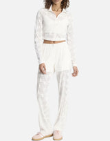 ADIDAS Pantaloni con pizzo firebird WHITE Donna 