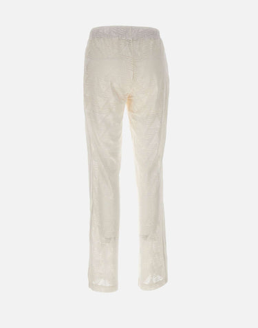 ADIDAS Pantaloni con pizzo firebird WHITE Donna 