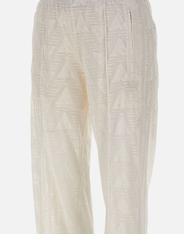 ADIDAS Pantaloni con pizzo firebird WHITE Donna 