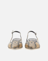Scarpe slingback "Catrina" PU0114006006126 HAZELNUT AEYDE 