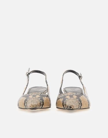 Scarpe slingback "Catrina" PU0114006006126 HAZELNUT AEYDE 