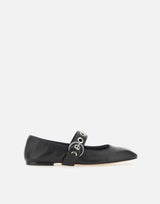 Ballerine "Uma Eyelet" RKLS08FL159 BLACK AEYDE 