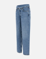 AGOLDE Jeans "Echo taper flip waistband" Light Blue Donna 