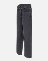 AGOLDE Jeans "Echo taper flip waistband" BLACK Donna 