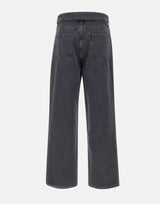 AGOLDE Jeans "Echo taper flip waistband" BLACK Donna 