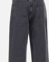AGOLDE Jeans "Echo taper flip waistband" BLACK Donna 