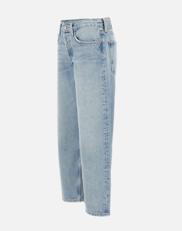 AGOLDE Jeans "Arc" Light Blue Donna 