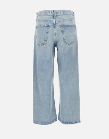 AGOLDE Jeans "Arc" Light Blue Donna 