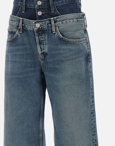 AGOLDE Jeans "Elson" BLUE Donna 