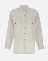AGOLDE Camicia "Lotta Western" WHITE Donna 