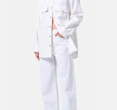 AGOLDE Camicia "Lotta Western" WHITE Donna 