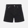 AGOLDE Shorts "Parker Long Vintage" BLACK Donna 