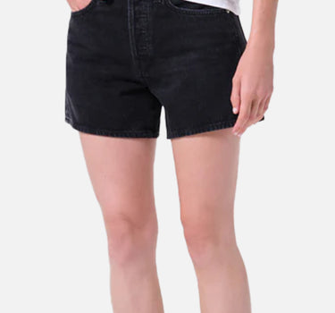 AGOLDE Shorts "Parker Long Vintage" BLACK Donna 