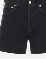 AGOLDE Shorts "Parker Long Vintage" BLACK Donna 