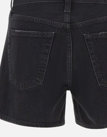 AGOLDE Shorts "Parker Long Vintage" BLACK Donna 