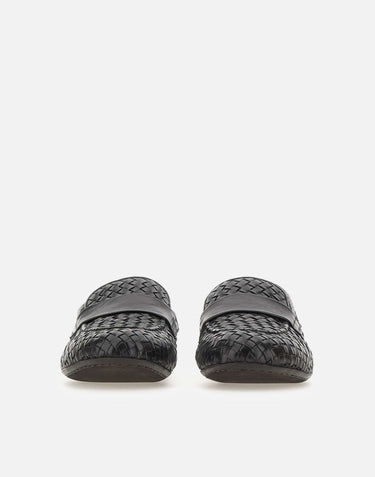 Mocassini in pelle intrecciata 69030 NERO ALEXANDER HOTTO 