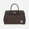 Borsa a mano riciclata 37502 BROWN ANOTHER CHANCE 