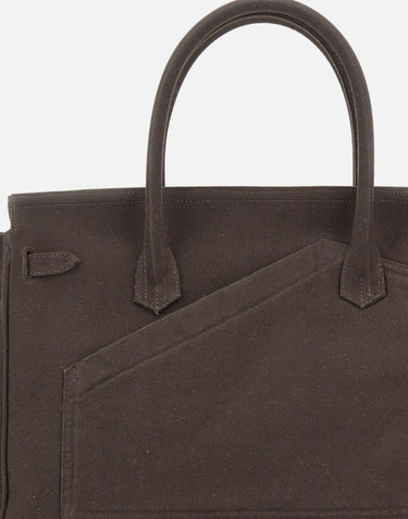 Borsa a mano riciclata 37502 BROWN ANOTHER CHANCE 