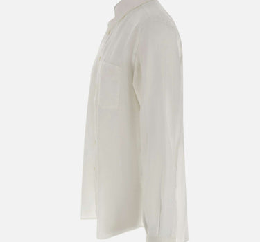 ASPESI Camicia in lino con taschino WHITE Uomo 