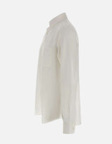 ASPESI Camicia in lino con taschino WHITE Uomo 