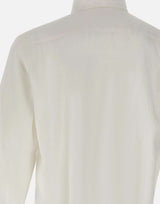 ASPESI Camicia in lino con taschino WHITE Uomo 