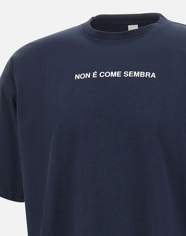 ASPESI T-shirt "Non è come sembra" BLUE Uomo 