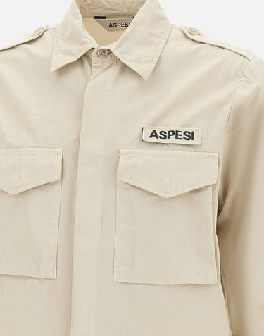 ASPESI Camicia "Field" BEIGE Uomo 