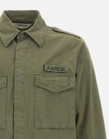 ASPESI Camicia "Field" GREEN Uomo 