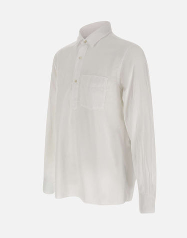 ASPESI Camicia in voile di cotone WHITE Uomo 