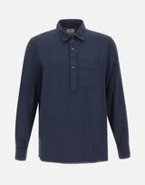 ASPESI Camicia in voile di cotone BLUE Uomo 